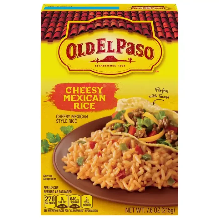 Old El Paso Cheesy Mexican Rice,box