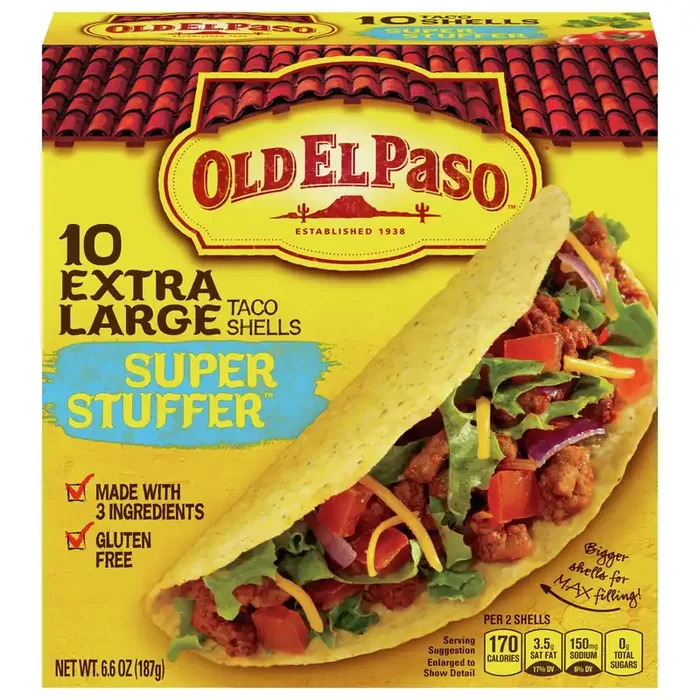 Old El Paso Extra Large Super Stuffer Taco Shells, 10 ct., 6.6 oz.