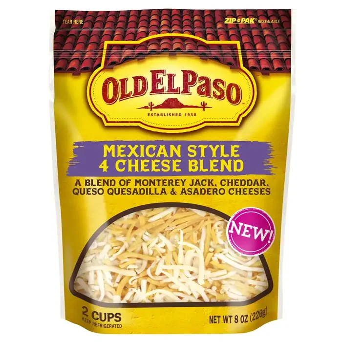Old El Paso Mexican Style 4 Cheese Blend Shredded Cheese