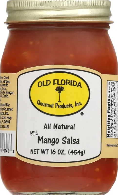 Old Florida Gourmet Products Mild Mango Salsa 16 oz