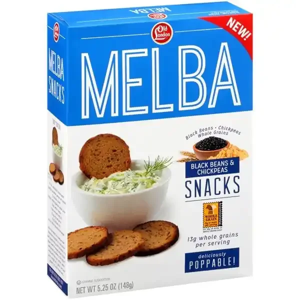 Old London Melba Black Beans & Chickpeas Snacks