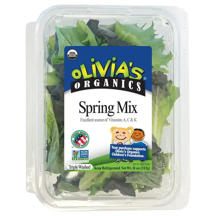 Olivia‘s Organics 8/11oz Spring Mix