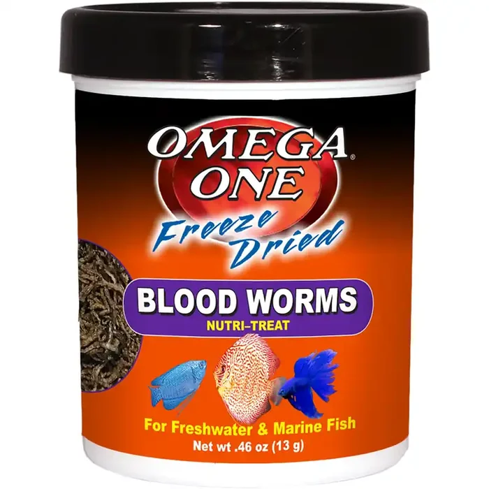 Omega One Freeze Dried Blood Worms