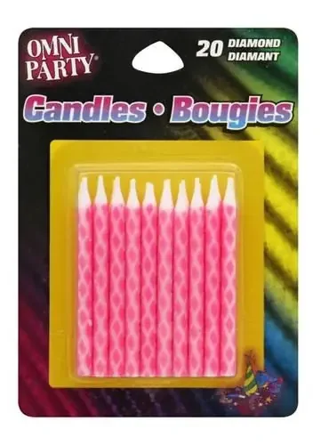 Omni Pink Bday Candles