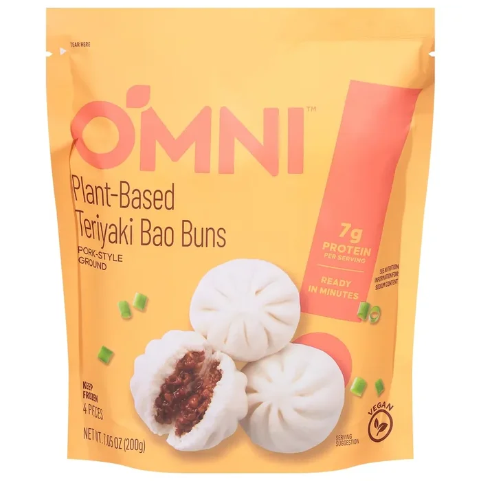 Omni Plant-Based Teriyaki Bao Buns 4 ea