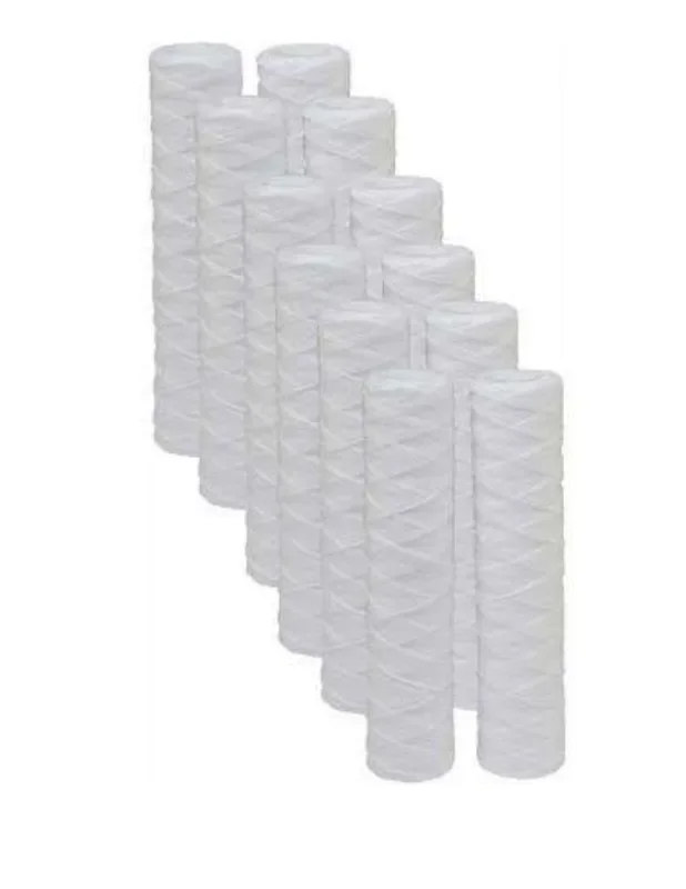 OmniFilter RS2 RS2-DS String Wound Water Filter 12-Pack 5 Micron 9.75″ x 2-1/2″