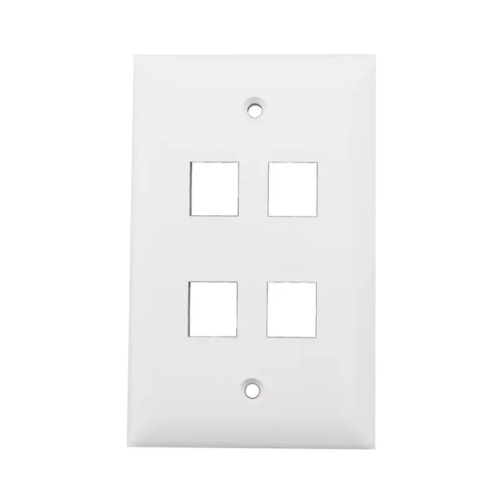 On-Q/Legrand 1 -Gang Standard Size White Plastic Indoor Wall Plate