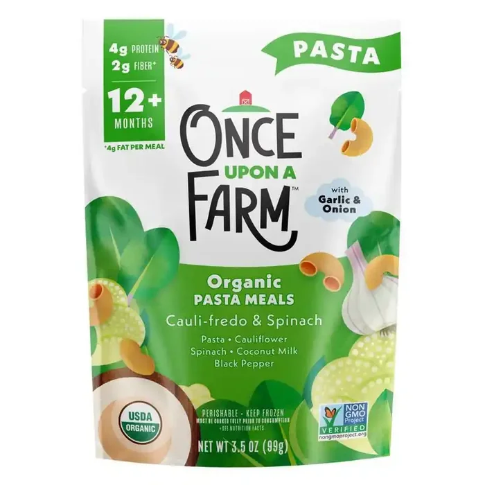 Once Upon a Farm Baby Organic Frozen Meals Cauli-Fredo & Spinach – 3.5oz