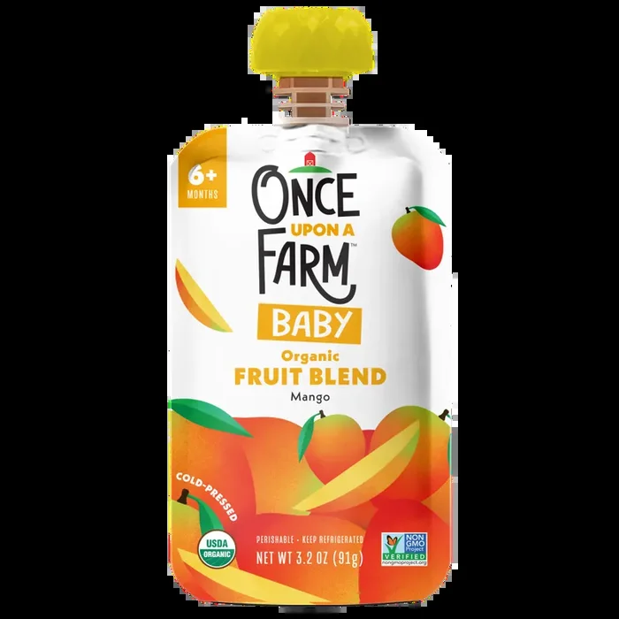 Once Upon a Farm Baby Organic Mango Fruit Blend Pouch