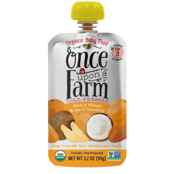 Once Upon a Farm Organic Gold-y Mango and the Three Coconuts (9+ Months)
