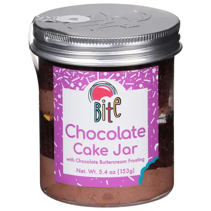 One Bite Cake In A Jar Chocolate