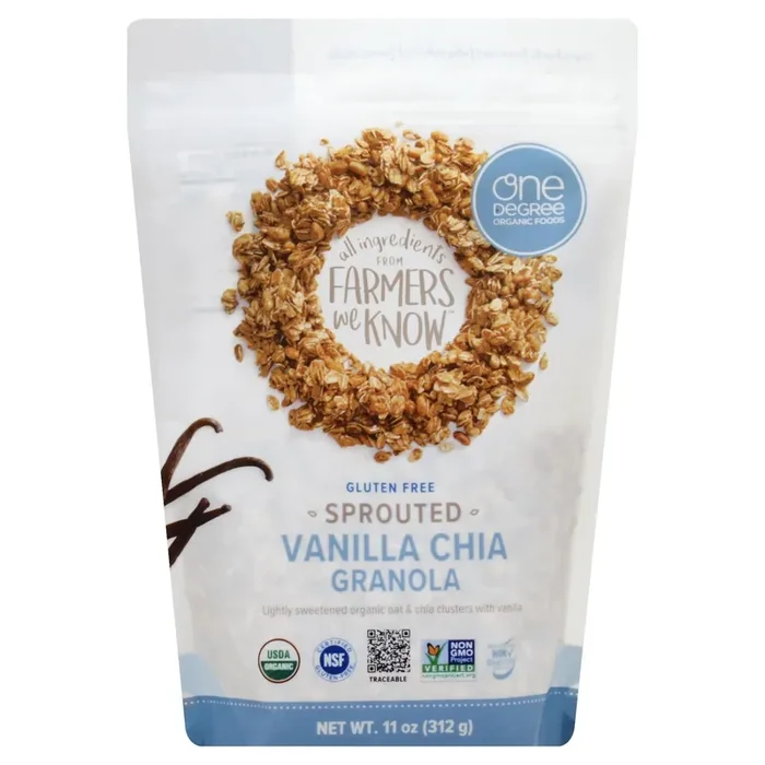One Degree Organic Foods Granola, Sprouted, Vanilla Chia