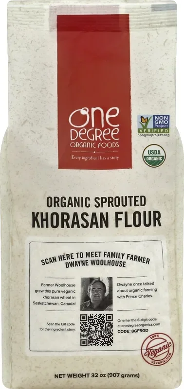 One Degree Organic Foods Khorasan Flour 32 oz