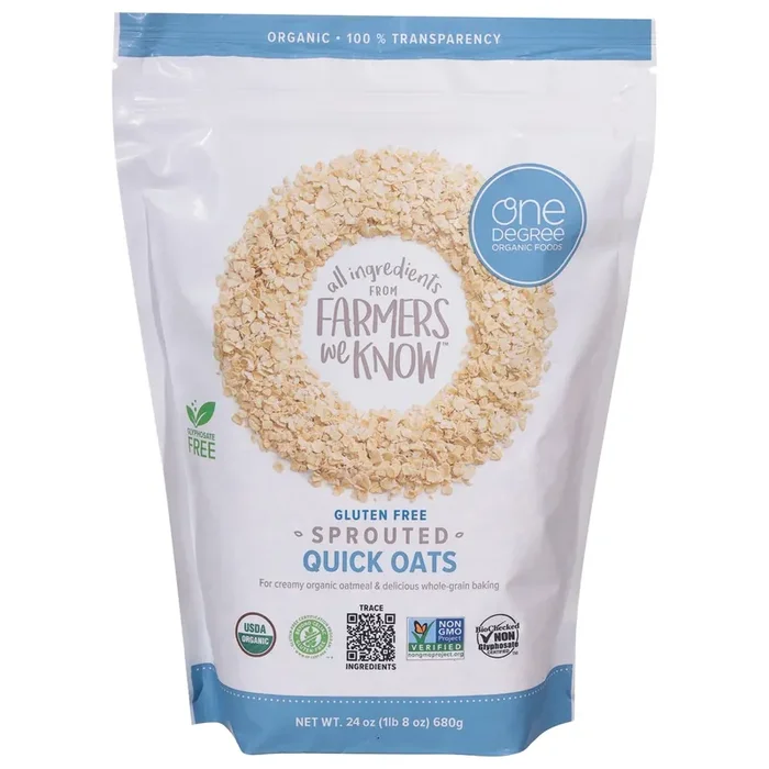 One Degree Organic Foods Oats Quick Sprouted