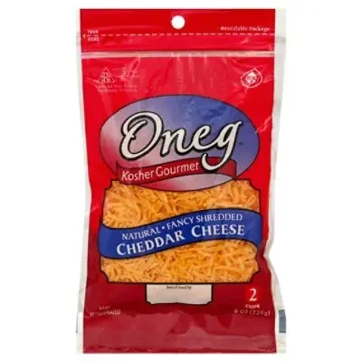 Oneg Cheese Natural Cheddar Shredded