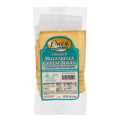 Oneg Smoked Mozzarella – Sliced
