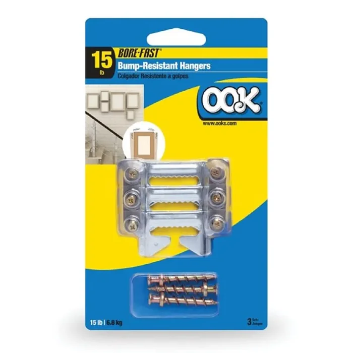 Ook Bore Fast Bump-Resistant Hangers