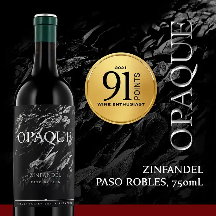 Opaque Paso Robles Zinfandel Red Wine 750 ml
