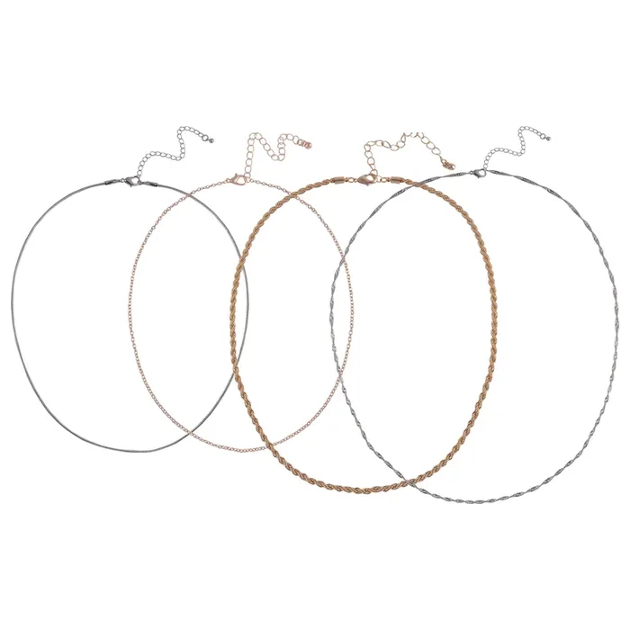 Ophelia Roe 4 Assorted Necklace Set Gold