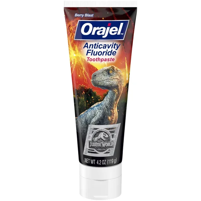 Orajel Jurassic World Anticavity Fluoride Berry Blast Toothpaste 4.2 oz
