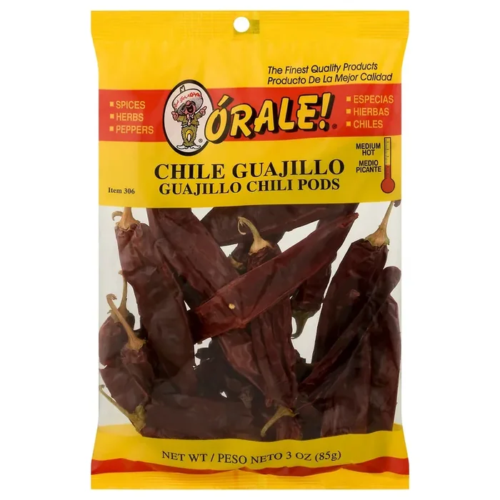 Orale! Medium Hot Guajillo Chili Pods 3 oz