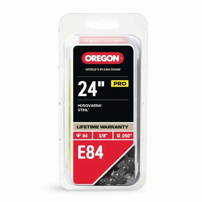 Oregon E84 84 Link Replacement Chainsaw Chain For 24-in , 0.05-in Gauge , 3/8-in Pitch
