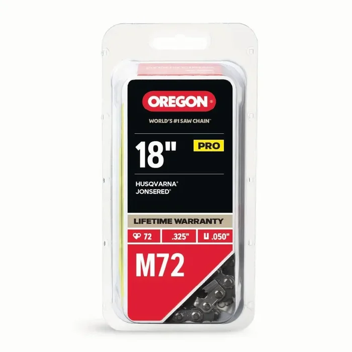 Oregon M72 72 Link Replacement Chainsaw Chain For 18-in , 0.05-in Gauge , .325-in Pixel Pitch