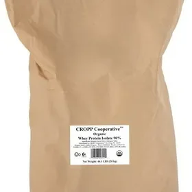 Organic Valley Cropp Cooperative Organic Whey Protein Powder Isolate 90%, 44.1 Pounds, 1 Per Case, Price/Case