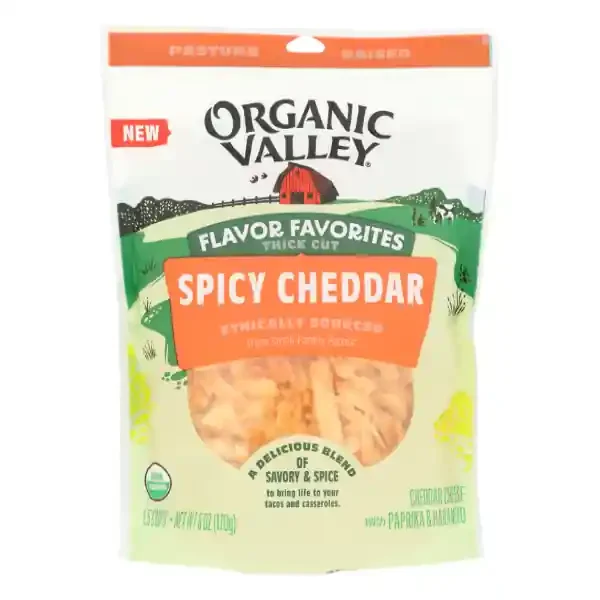 Organic Valley Spicy Cheddar Shreds