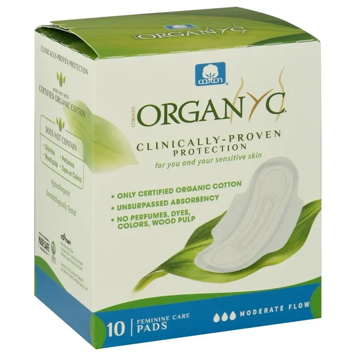 Organyc Moderate Flow Sensitive Skins Pads