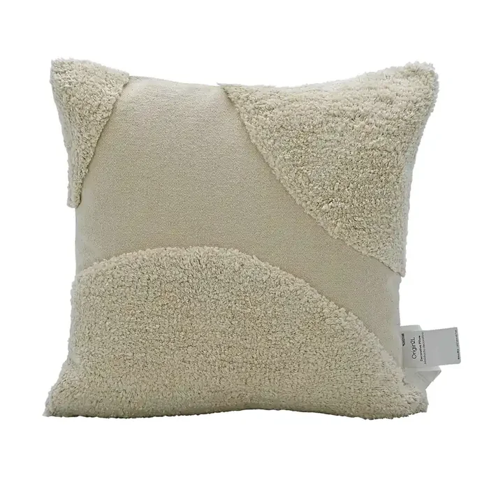 Origin 21 18-in x 18-in Ivory Square Indoor Decorative Pillow