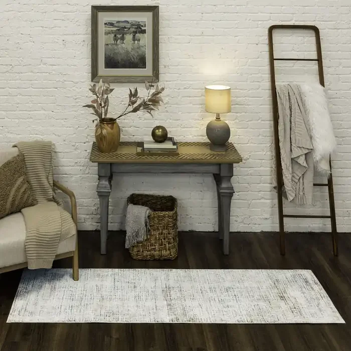 Origin 21 2 x 8 (ft) Gray Rectangular Indoor Pet Friendly Area rug 2