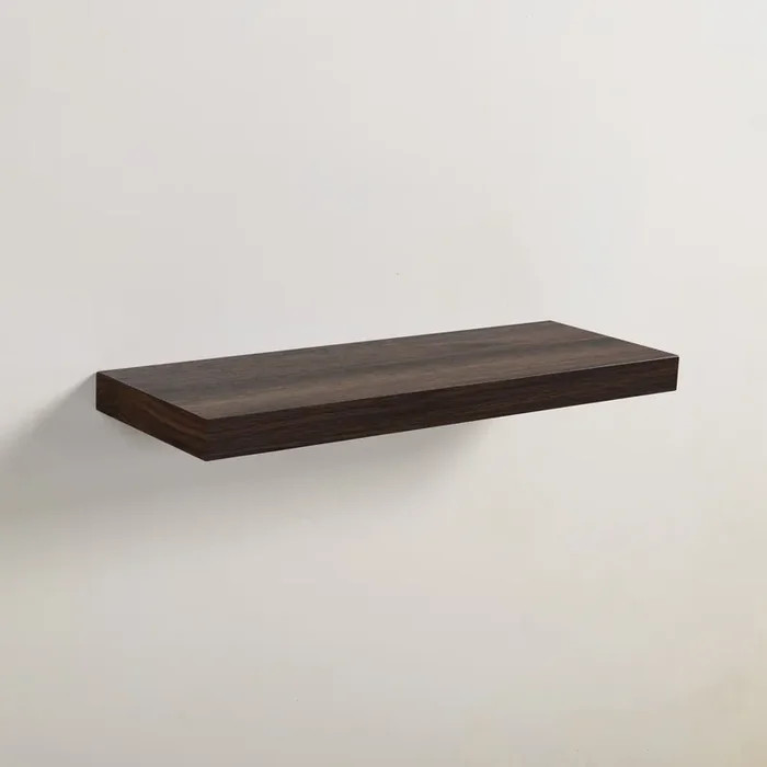 Origin 21 23.62-in L x 7.87-in D x 1.5-in H Dark Oak Rectangular Floating Shelf Decorative Shelf