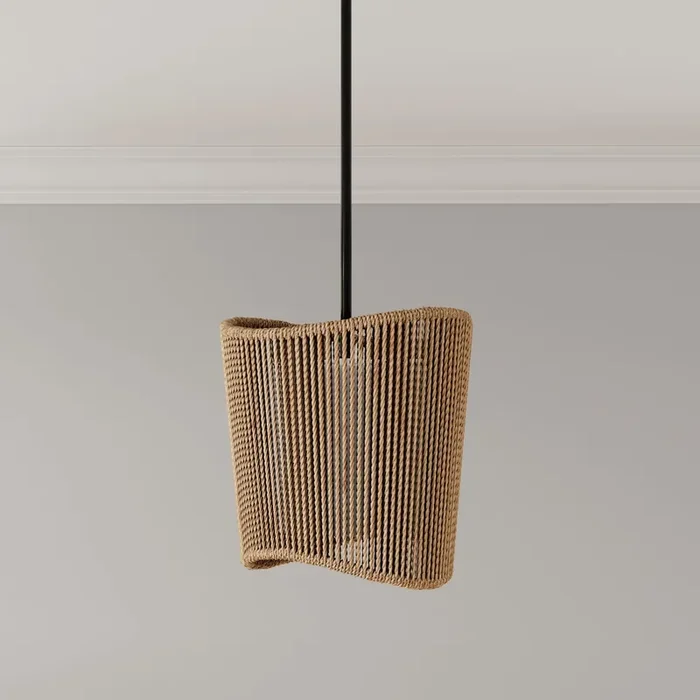 Origin 21 Sefina 1 -Light Matte Black Bohemian/global Linear Medium Hanging Pendant light