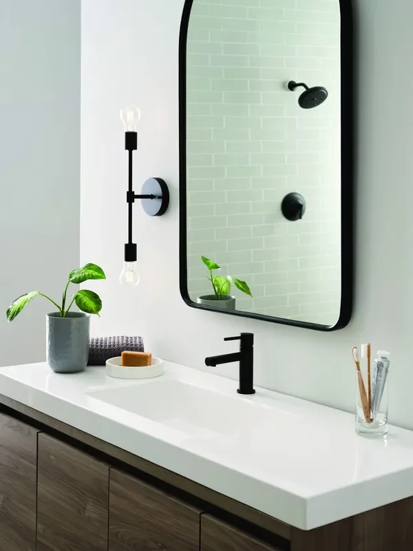 Origin 21 Shaye 4.5-in 2 -Light Matte Black Modern/contemporary Vanity light
