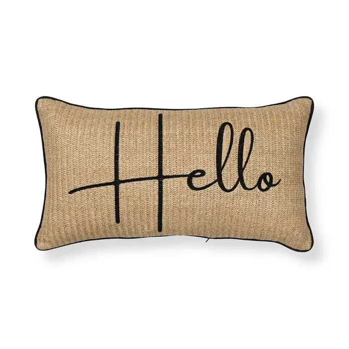 Origin 21 Solid Hello Rectangular (no theme) Lumbar pillow