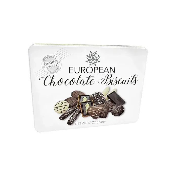 Original Gourmet European Cookies With Tin, 17.6 Oz