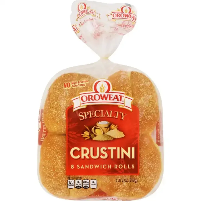 Oroweat White Crustini Rolls – 18oz