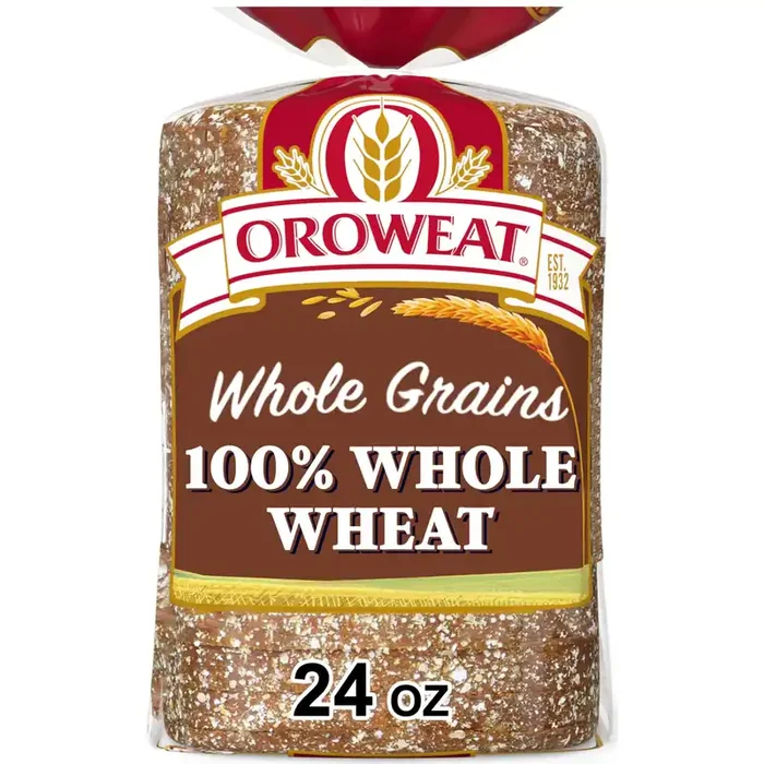 Oroweat Whole Wheat Bread, 24 oz, Wheat Bread, Bag