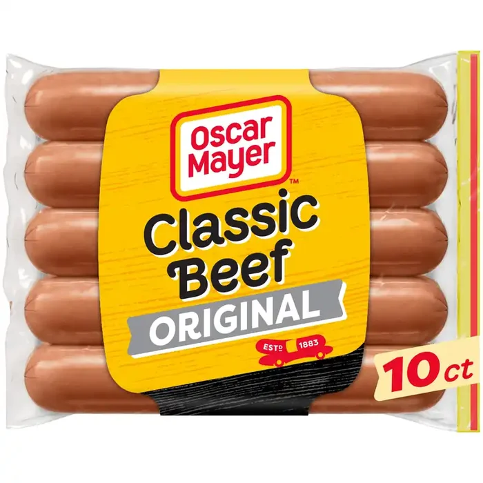 Oscar Mayer Classic Beef Uncured Franks Hot Dogs Pack