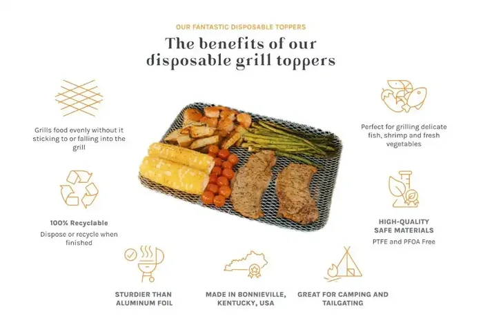 Oscarware Disposable Grill Toppers