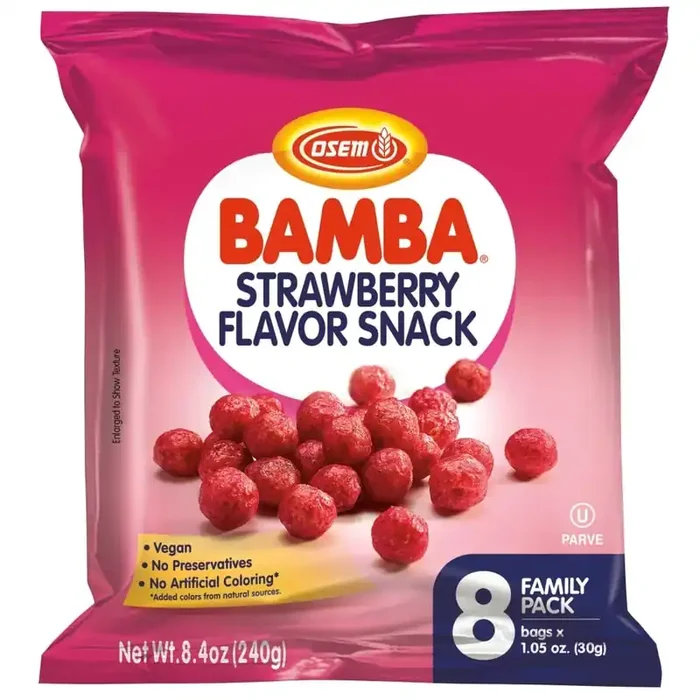 Osem Bamba Strawberry Flavored Snack