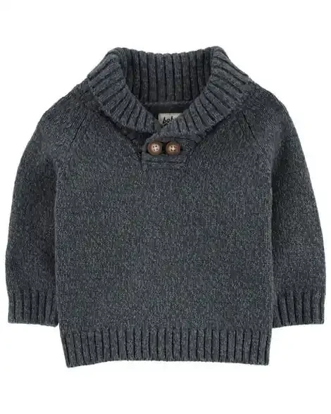 Oshkosh Baby Chunky Knit Sweater Grey 3M