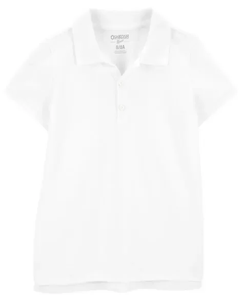 Oshkosh Kid Cotton Uniform Polo White 8