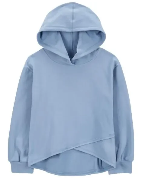 Oshkosh Kid Criss Cross Fleece Hoodie – Blue Blue 10