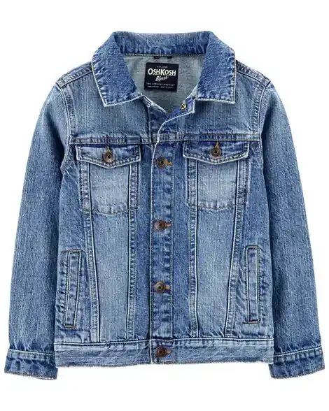 Oshkosh Kid Favorite Denim Jacket Spring Blue Indigo 4
