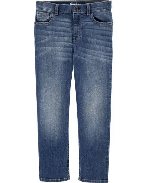 Oshkosh Kid Medium Blue Wash Straight-Leg Jeans Indigo 12R