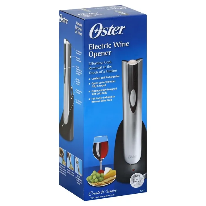 Oster Inspire Cordless/Rechargeable Wine Bottle Opener