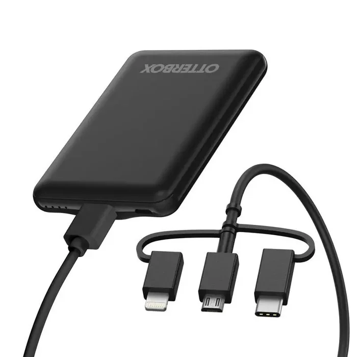 OtterBox 3 in 1 + Cable Power Bank Kit USB-A Micro 10W 5000mAh – Black