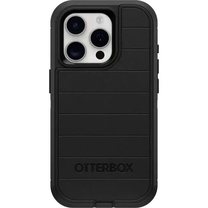 OtterBox Apple iPhone 15 Pro Defender Series Pro Case – Black Polycarbonate Bump-Resistant